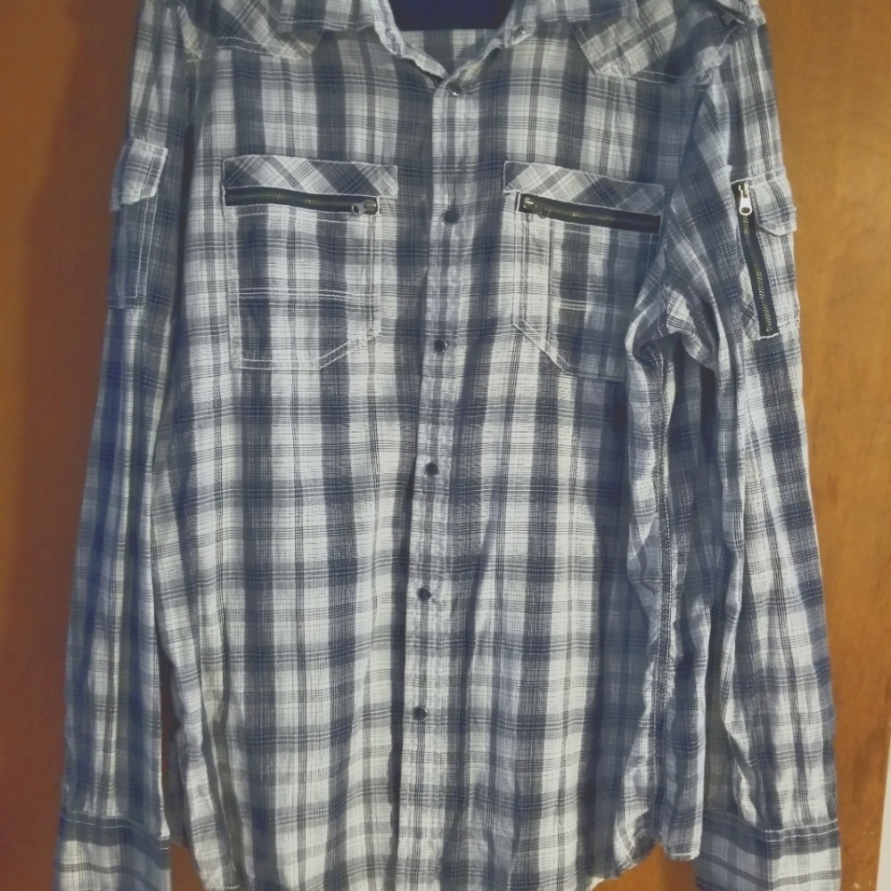 INC western style button shirt